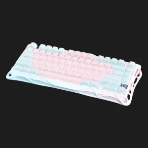 Клавіатура механічна GravaStar Mercury K1 Lite 80keys GravaStar x BSUN Grey BT/WL/USB (Pink/blue) в Сваляві
