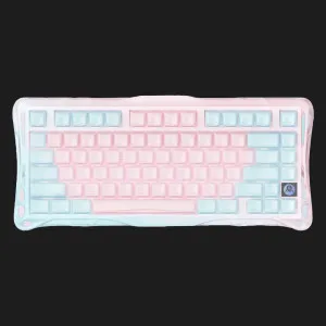 Клавіатура механічна GravaStar Mercury K1 Lite 80keys GravaStar x BSUN Grey BT/WL/USB (Pink/blue) в Сваляві