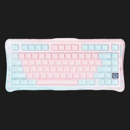 Клавиатура механическая GravaStar Mercury K1 Lite 80keys GravaStar x BSUN Grey BT/WL/USB (Pink/blue) в Полтаве