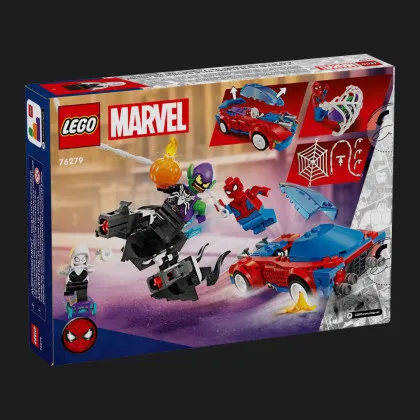 Конструктор LEGO Super Heroes Автомобиль для гонки Человека-Паука и Зеленый Гоблин с ядом Венома (76279)