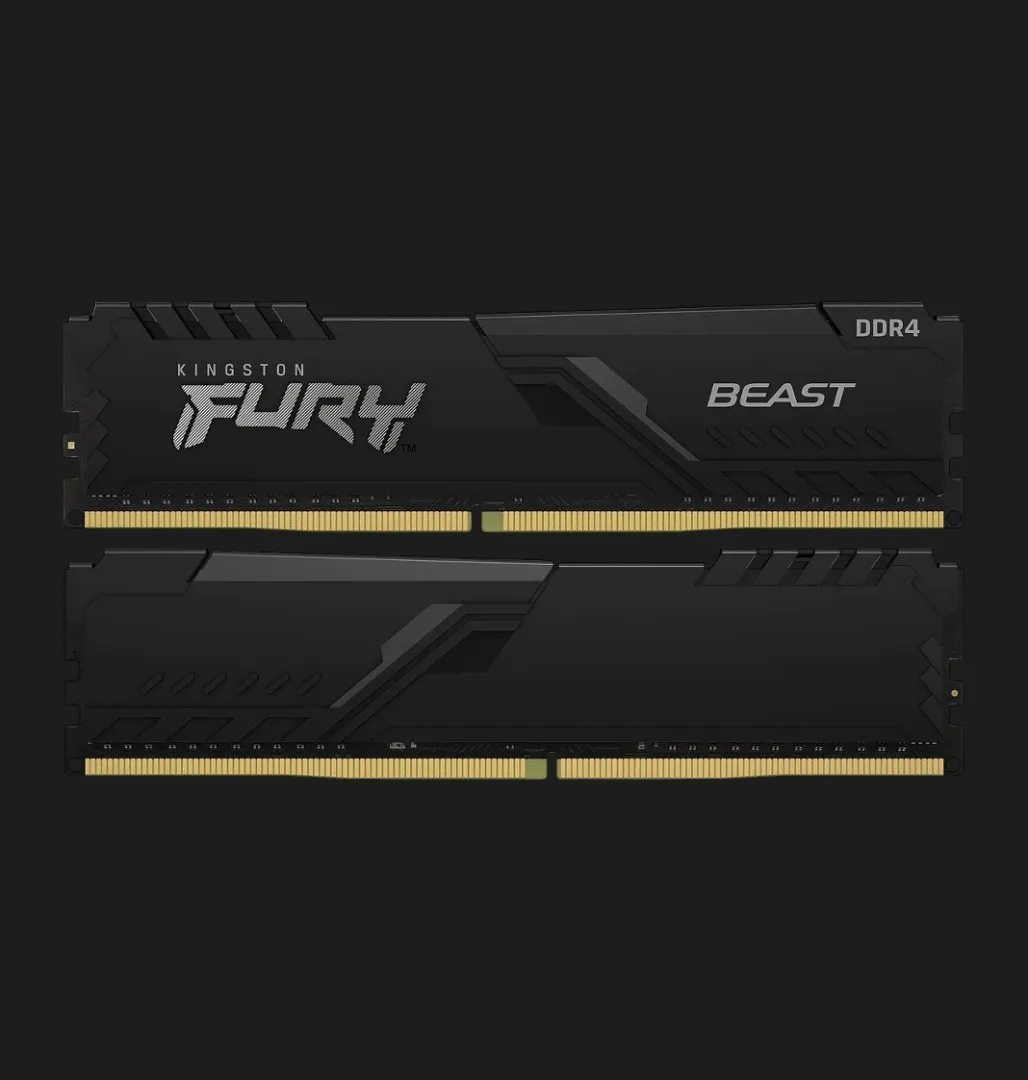 Оперативна памʼять Kingston Fury Beast DDR4 32GB 2x16GB 3600MHz (KF436C18BBK2/32)