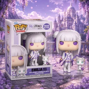 Набір фігурок Funko Pop! серії Re:ZERO — Емілія з Паком (86515)