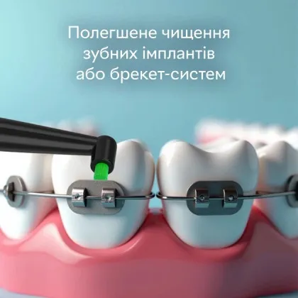 Насадки монопучковые к электрической зубной щетке Pecham Travel средней жесткости (Black)
