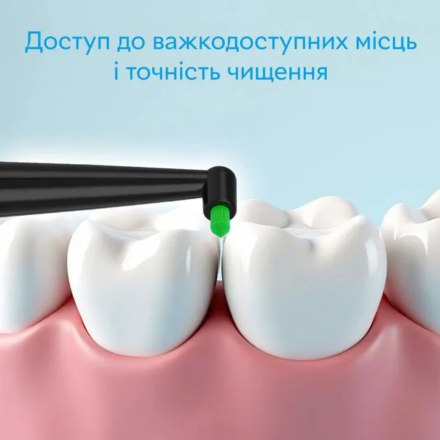 Насадки монопучковые к электрической зубной щетке Pecham Travel средней жесткости (Black)