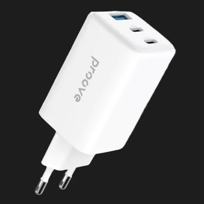 Блок живлення Proove Pocket GaN 65W (2Type-C + USB) (White) у Львові