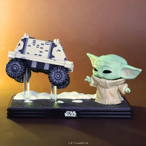 Фігурка Funko Pop! серії Мандалорець — Ґроґу і Ремонтний Дроїд MSE-6 (90813)