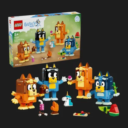 Конструктор LEGO Bluey Семья Блуи из кубиков (11217)