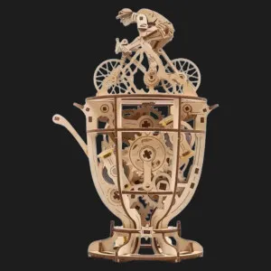 Деревянный 3D-конструктор UGEARS Автоматон: Велосипедист (70148)