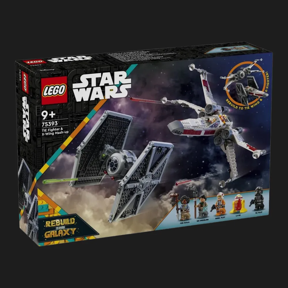 Конструктор LEGO Star Wars «Винищувач TIE і Корабель X-wing» (75393)
