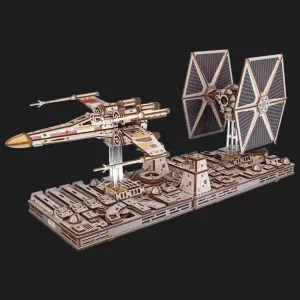 Деревянный 3D конструктор UGEARS Истребитель X-Wing Люка Скайвокера (70269)