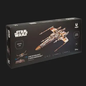Деревянный 3D конструктор UGEARS Истребитель X-Wing Люка Скайвокера (70269)