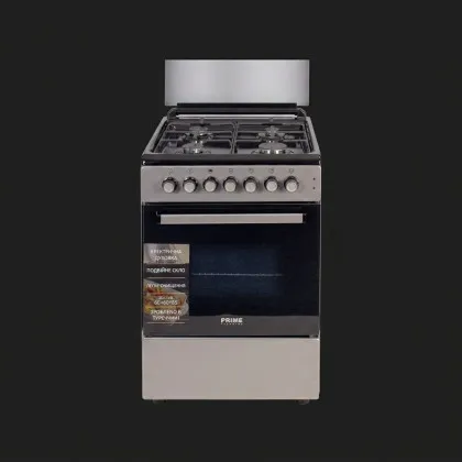 Плита комбінована PRIME TECHNICS 60 см, (PSE 641212 B) (Gray/Black)
