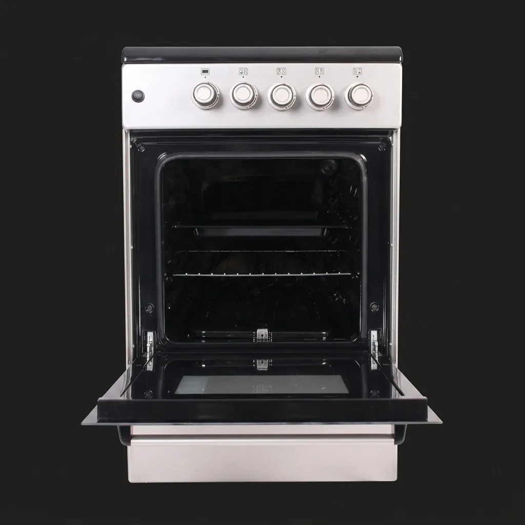 Плита газовая PRIME TECHNICS 50 см, (PSG 54002 B) (Grey/Black) 