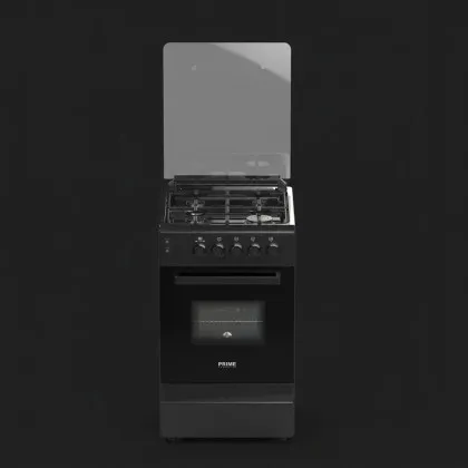 Плита газова PRIME TECHNICS 50 см, (PSG 54015 D) (Black) 
