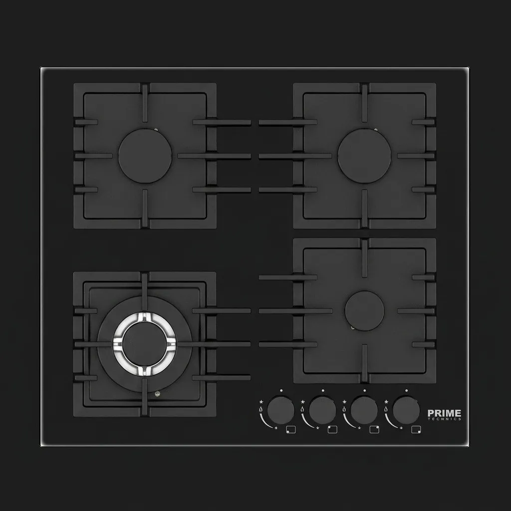 Варочная поверхность PRIME Technics газовая 58.4 см (PGH 50383 FGBC) (Black) 