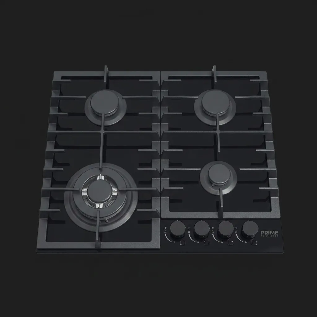 Варочная поверхность PRIME Technics газовая 58.4 см (PGH 50043 FGBC) (Black) 