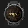 Garmin Fenix 9 Pro 43mm AMOLED Sapphire Carbon Gray DLC Titanium with Black/Pebble Gray Silicone Band