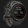 Garmin Fenix 9 Pro 43mm AMOLED Sapphire Carbon Gray DLC Titanium with Black/Pebble Gray Silicone Band