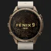 Garmin Fenix 9 Pro 43mm LTE AMOLED Sapphire Autumn Gold Titanium with Bone Leather Band