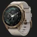 Garmin Fenix 9 Pro 43mm LTE AMOLED Sapphire Autumn Gold Titanium with Bone Leather Band