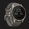 Garmin Fenix 9 43mm AMOLED Sapphire Titanium with Pebble Gray Silicone Band