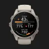 Garmin Fenix 9 43mm AMOLED Sapphire Titanium with Fog Gray Silicone Band
