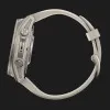 Garmin Fenix 9 43mm AMOLED Sapphire Titanium with Fog Gray Silicone Band