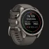 Garmin Fenix 9 47mm AMOLED Sapphire Titanium with Pebble Gray Silicone Band