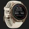 Garmin Fenix 9 Pro 43mm AMOLED Sapphire Autumn Gold Titanium with Cream/French Gray Silicone Band