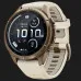 Garmin Fenix 9 Pro 43mm LTE AMOLED Sapphire Autumn Gold Titanium with Cream/French Gray Silicone Band
