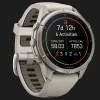 Garmin Fenix 9 Pro 43mm AMOLED Sapphire Titanium with Fog Gray/Dark Sandstone Silicone Band