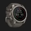 Garmin Fenix 9 51mm AMOLED Sapphire Titanium with Pebble Gray Silicone Band