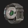 Garmin Fenix 9 51mm AMOLED Sapphire Titanium with Pebble Gray Silicone Band