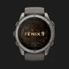 Garmin Fenix 9 51mm AMOLED Sapphire Titanium with Pebble Gray Silicone Band