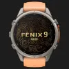 Garmin Fenix 9 Pro 43mm AMOLED Sapphire Titanium with Shell Pink/Autumn Orange Silicone Band