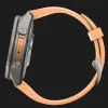 Garmin Fenix 9 Pro 43mm AMOLED Sapphire Titanium with Shell Pink/Autumn Orange Silicone Band