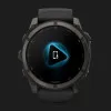 Garmin Fenix 9 51mm AMOLED Sapphire Carbon Gray DLC Titanium with Black Silicone Band