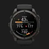 Garmin Fenix 9 51mm AMOLED Sapphire Carbon Gray DLC Titanium with Black Silicone Band