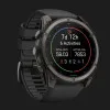 Garmin Fenix 9 51mm AMOLED Sapphire Carbon Gray DLC Titanium with Black Silicone Band