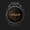 Garmin Fenix 9 51mm AMOLED Sapphire Carbon Gray DLC Titanium with Black Silicone Band
