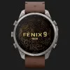 Garmin Fenix 9 Pro 47mm LTE AMOLED Sapphire Titanium with Walnut Leather Band