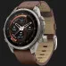 Garmin Fenix 9 Pro 47mm LTE AMOLED Sapphire Titanium with Walnut Leather Band