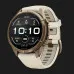 Garmin Fenix 9 Pro 43mm AMOLED Sapphire Autumn Gold Titanium with Cream/French Gray Silicone Band