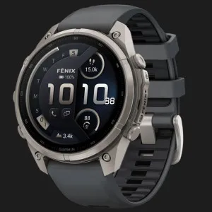 Garmin Fenix 9 Pro 47mm LTE AMOLED Sapphire Titanium with Graphite/Black Silicone Band