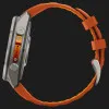 Garmin Fenix 9 Pro 47mm LTE AMOLED Sapphire Titanium with Autumn Orange/Spark Orange Silicone Band