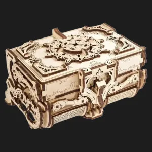 Деревянный 3D-конструктор UGEARS Автоматон: Велосипедист (70148)
