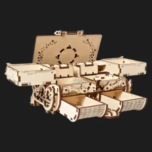 Деревянный 3D-конструктор UGEARS Автоматон: Велосипедист (70148)