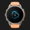 Garmin Fenix 9 Pro 43mm AMOLED Sapphire Titanium with Shell Pink/Autumn Orange Silicone Band