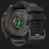 Garmin Fenix 9 Pro 51mm AMOLED Sapphire Carbon Gray DLC Titanium with Black/Pebble Gray Silicone Band