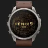 Garmin Fenix 9 Pro 51mm LTE AMOLED Sapphire Titanium with Walnut Leather Band